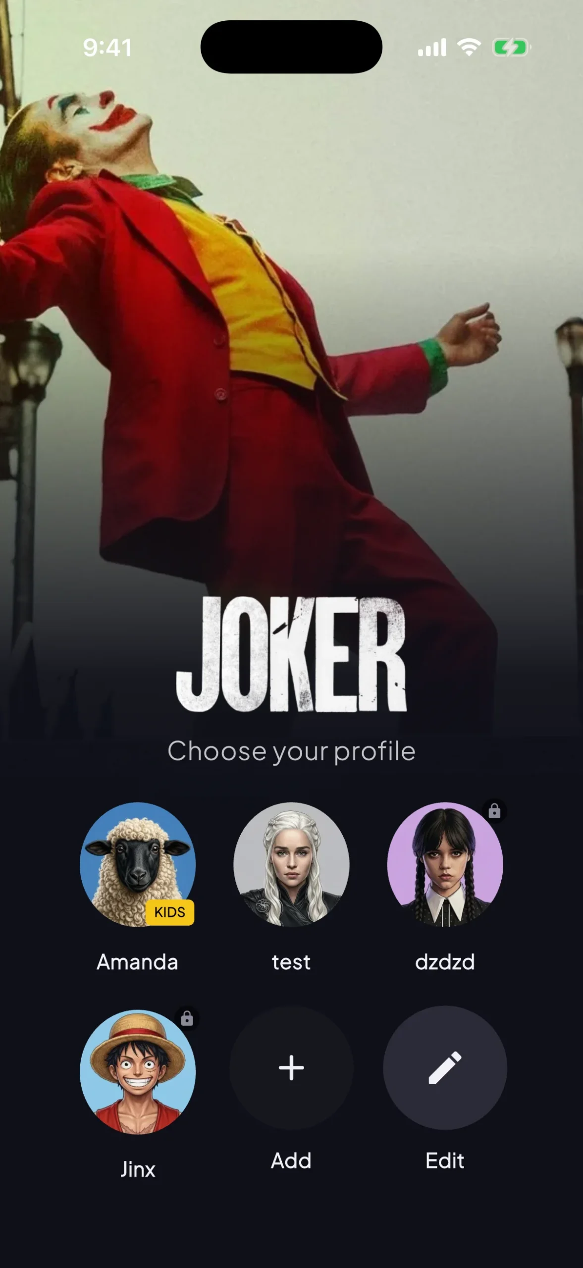 Apollo Group TV mobile profile picker