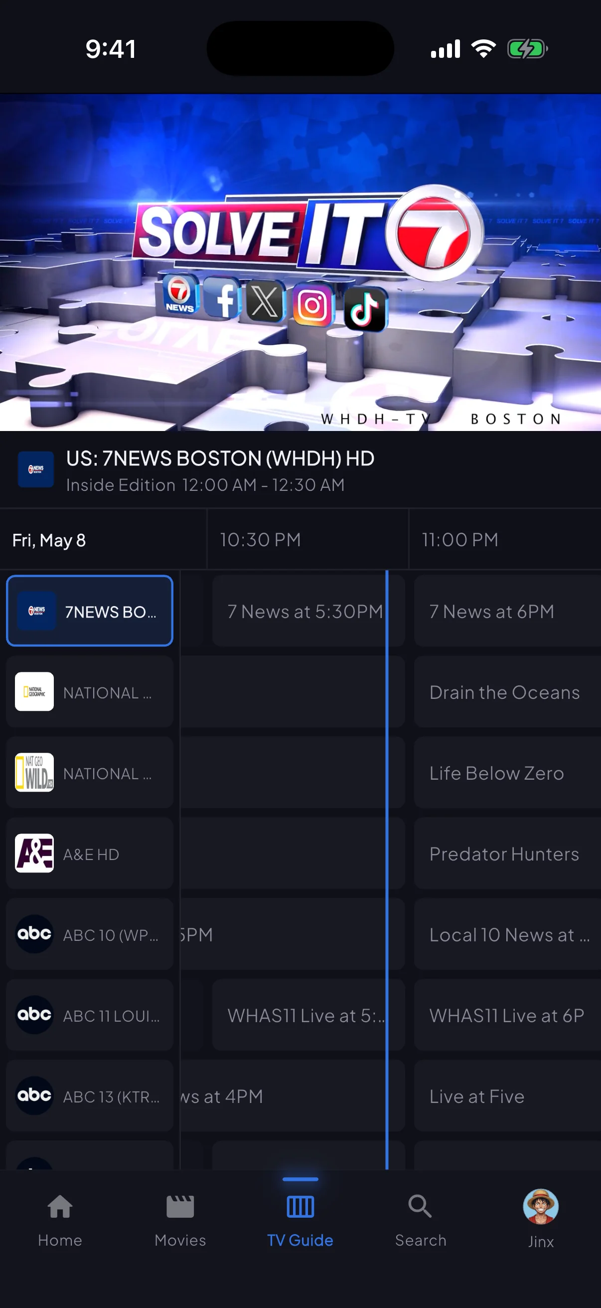 Apollo Group TV mobile EPG guide